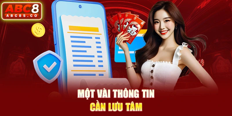 Một vài thông tin cần lưu tâm